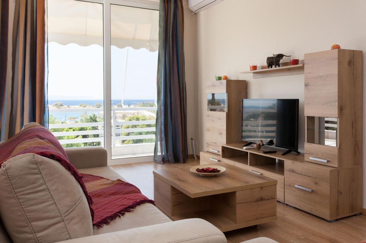 Modern Apt In Glyfada A Breath Away From The Sea - The View Apartment Athena Bagian luar foto